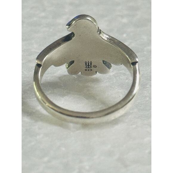 HTF James Avery Retired Sterling Silver RAIN DOVE Thunderbird Ring Size 8 MINT - Picture 4 of 7